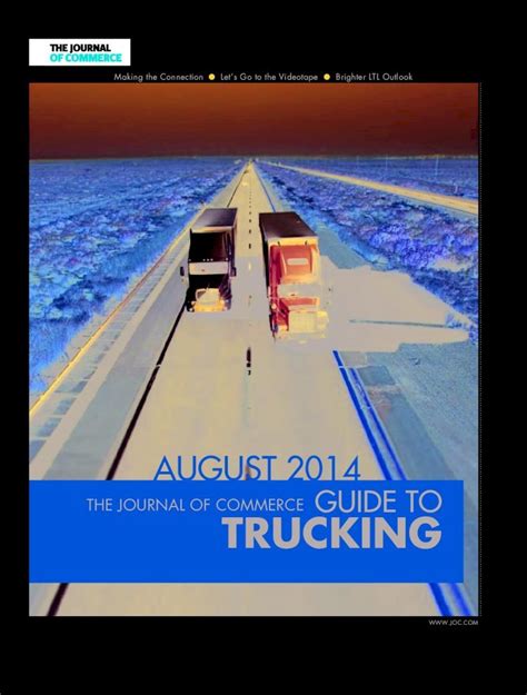 Pdf Guide To Trucking Joc Canadian Trucking Companies Less