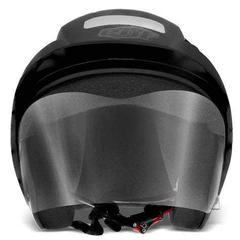 Capacete Aberto Ebf Thunder Open Solid Preto Fosco Ebf Capacetes