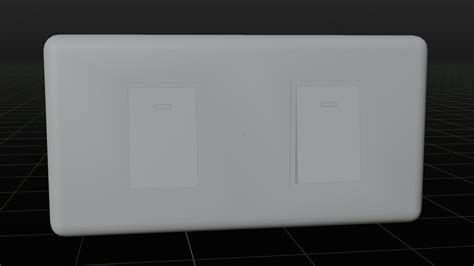 Free Simple Twin Light Switches 3d Model Turbosquid 2080333