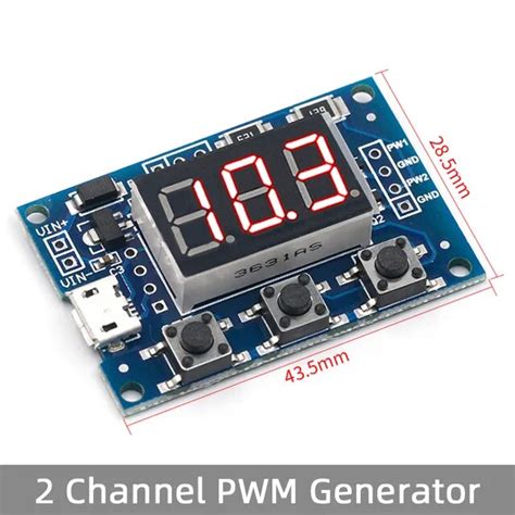 Signal Generator Pwm Pulse Frequency Duty Cycle Adjustable Module Lcd