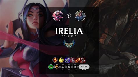 Irelia Mid Vs Yasuo Br Challenger Patch 12 9 Youtube