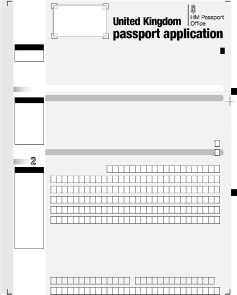 Printable Uk Passport Application Form Pdf Printable Forms Free Online