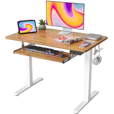 Fezibo X Inch Height Adjustable Electric Standing Desk With