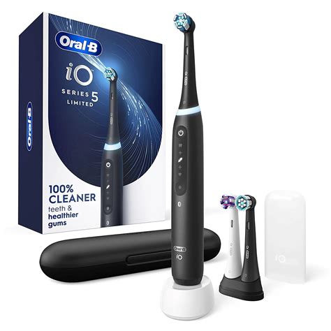 Oral-B iO Series 5 Electric Toothbrush, Black, 3 Brush Heads