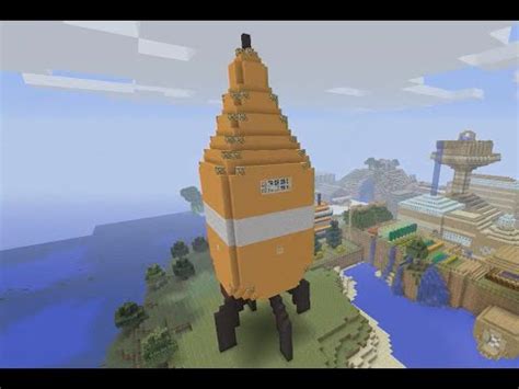 Building Stampy S Lovely World The Rocket Part Of Youtube