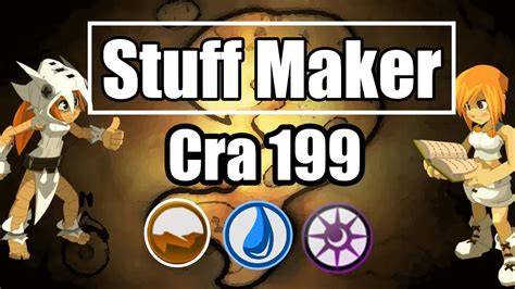 Dofus Stuff Maker Cra Terre Eau Sagesse Youtube