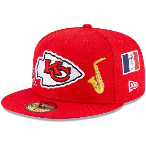 Men's New Era Red Kansas City Chiefs Local 59FIFTY Fitted Hat