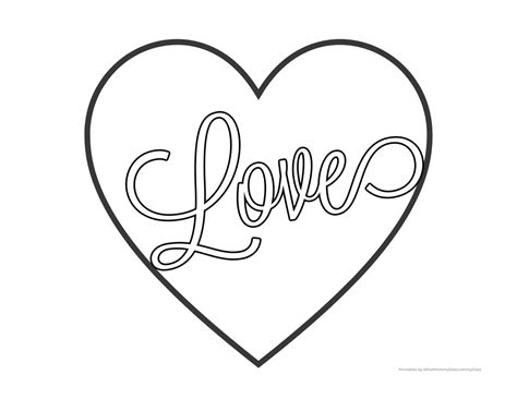 Love Heart Coloring Pages {free Printables } What Mommy Does