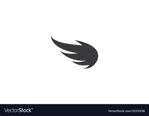 Wing Bird Logo Template Royalty Free Vector Image