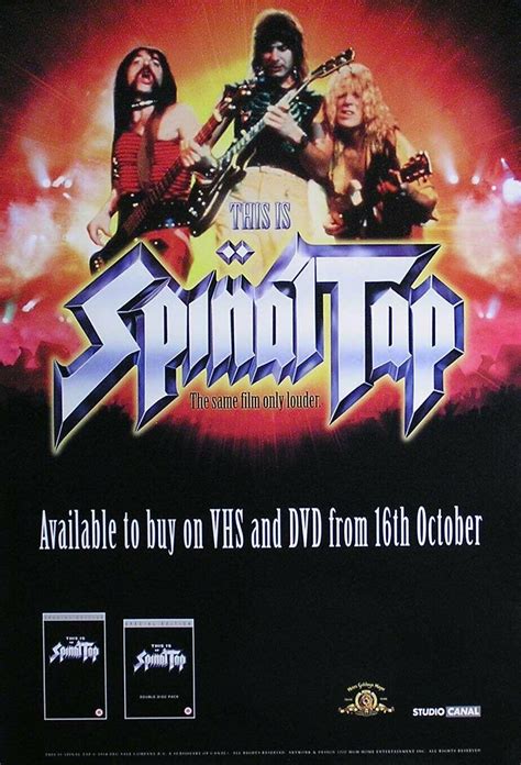 Spinal Tap 2000 This Is Spinal Tap Original Movie Promo Poster ...