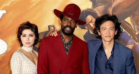 John Cho Co Stars Mustafa Shakir Daniella Pineda Attend Premiere Of