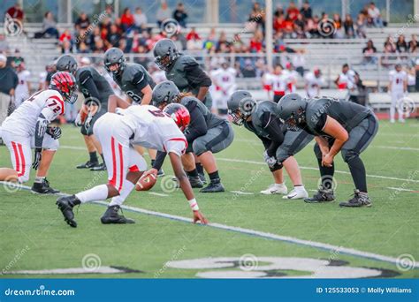 High School Football Snap Editorial Stock Photo Image Of Equipment