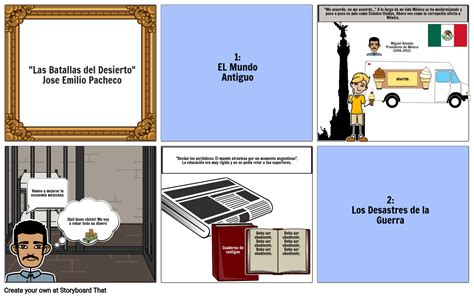 Historieta Las Batallas En El Desierto Storyboard