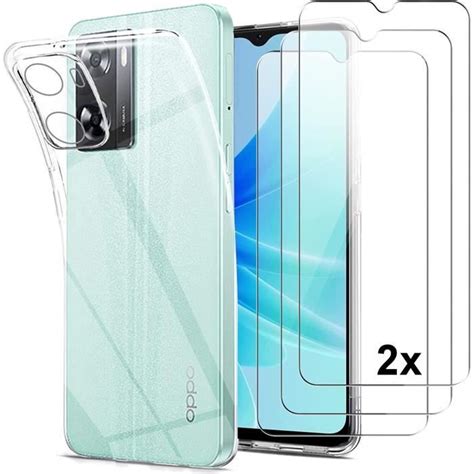 Coque pour oppo A57 A57S et 2 vitres verre trempé coque tpu Souple