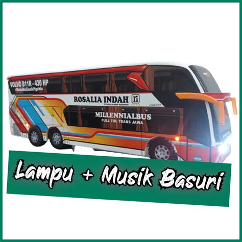 Jual Miniatur Bus Bis Lampu Dan Musik Telolet Basuri Shopee Indonesia