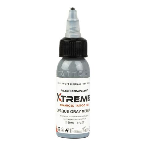 Xtreme Ink Opaque Grey Medium 30 Ml 1 Oz Tattooland