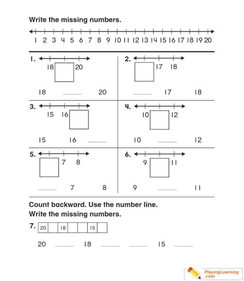 First Grade Counting And Writing Number Worksheet 07 Free First Grade