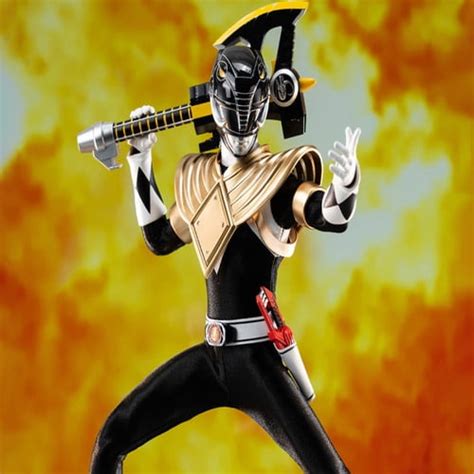 Mighty Morphin Power Rangers Figzero Dragon Shield Black Ranger