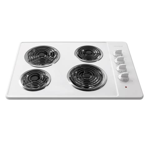 Frigidaire 30 In 4 Elements Coil White Electric Cooktop In The Electric