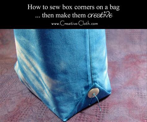 How To Sew Box Corners On A Bag  Then Make Them Creative Linda Matthews Textile Art And Design