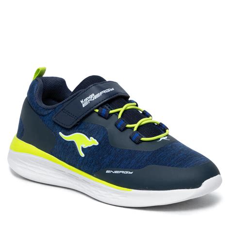 Sneakers Kangaroos Kq Fleet Ev Dk Navy Lime Eschuhe De