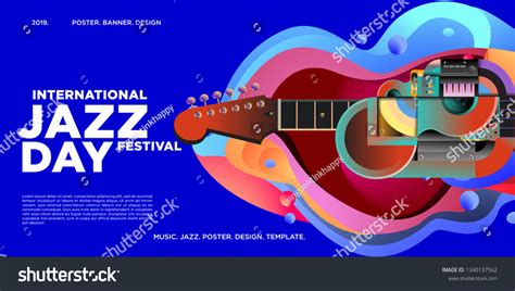 Vector Colorful International Jazz Day Poster Stock Vector (Royalty Free) 1340137562 | Shutterstock