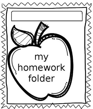 Homework Folder Cover Sheet By Mrsmkparker TPT