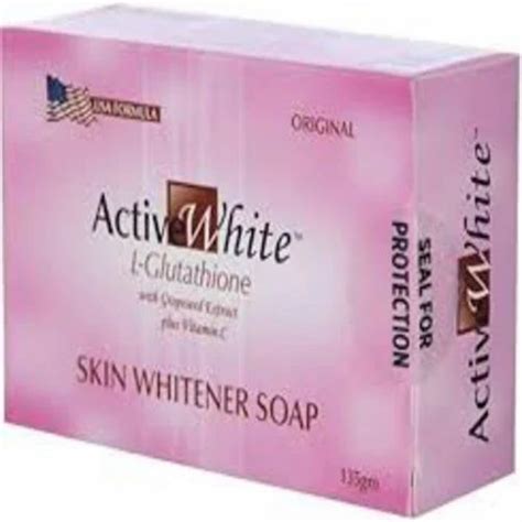 Active White L Glutathione Skin Whitening Soap Box 125gm At Rs 499 In