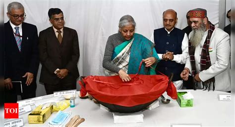 Finance Minister Nirmala Sitharaman Performs Customary Halwa Ceremony