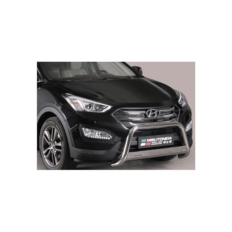 Misutonida Bull Bar Ø63mm inox srebrni za Hyundai Santa Fe 2012 s EU