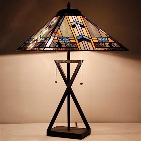 Chloe Lighting Ch G Tl Tiffany Style Mission Light Table Lamp