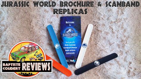 Video Review 2015 Jurassic World Brochure And Bracelet Scanband Wristband Replicas Youtube