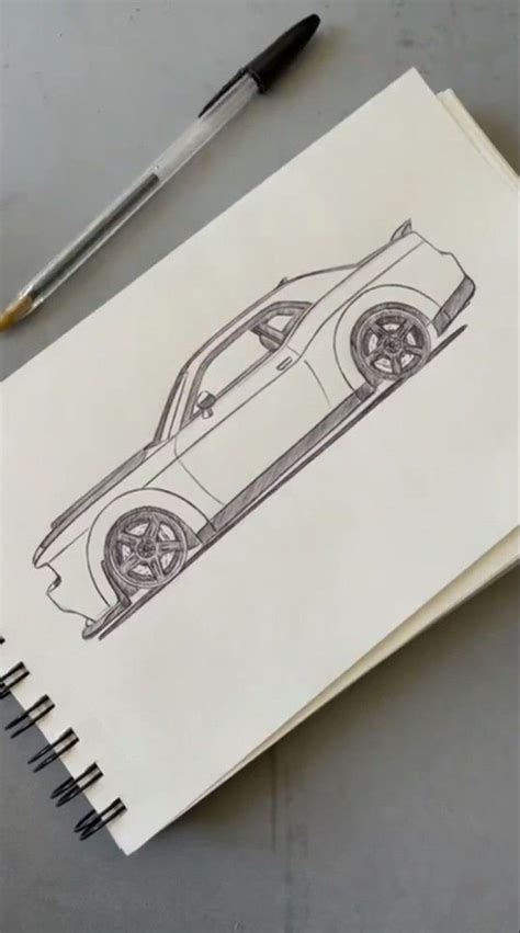 Jaylaariellee Simple Car Drawing Sketch Book Cool Car Drawings