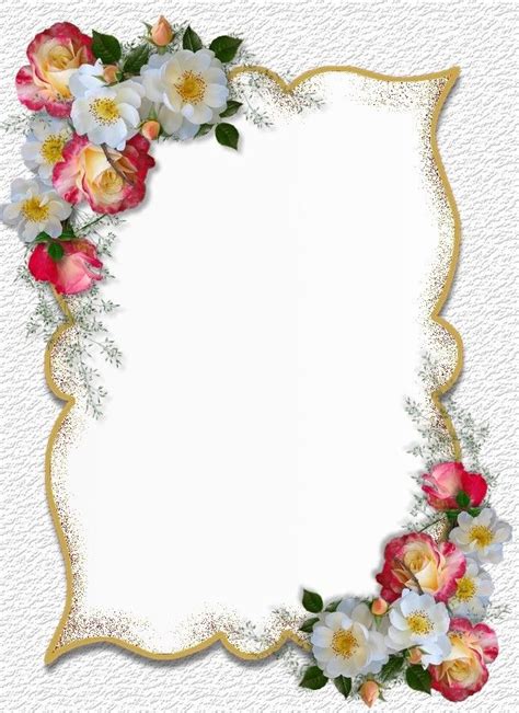 Free Digital Vintage Rose Frame And Border Png Gorgeous Red Rosenrahmen