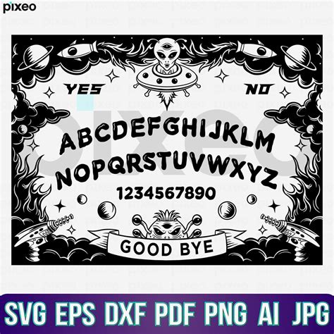 Ouija Board Svg Ouija Board Game Svg Dead Spirit Game Svg Ouija