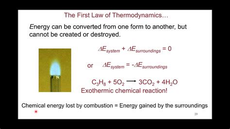 Internal Energy State Functions First Law Of Thermodynamics YouTube