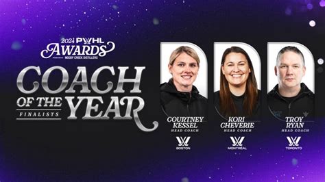 cheverie kessel ryan named pwhl coach   year finalists