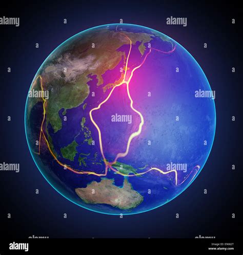 Tectonic Plates Fault Line Map