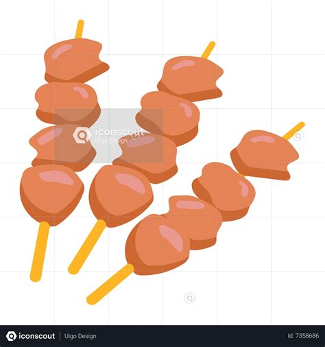 Sate Animated Illustration download in JSON, LOTTIE or MP4 format