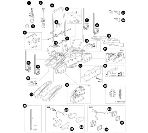 Thule VeloComapct 2 Bike Rack Spare Parts - Goode Leisure