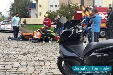 Motociclista Fica Ferida Em Acidente Na Av De Janeiro Jornal De