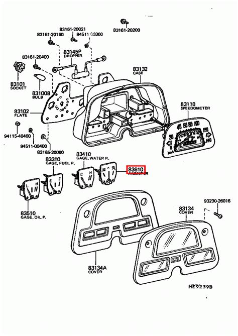 Genuine Toyota LandCruiser 45 40 47 Series HJ FJ BJ Ammeter Gauge