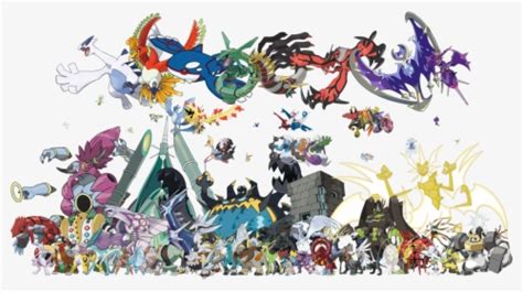 All Legendary Mythical And Ultra Beast Pokemon, HD Png Download ...