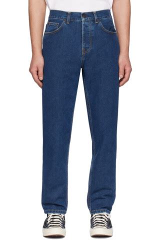 Blue Newel Jeans By Carhartt Work In Progress On Sale