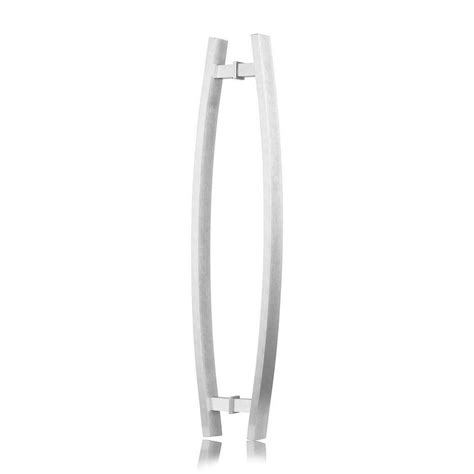 Puxador Para Porta Barra Chata Curvo 40 Cm Escovado Shopee Brasil