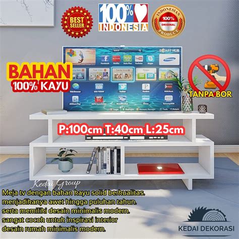 Jual Rak Tv Meja Tv Minimalis Modern Bisa Muat Tv 45 Inch Shopee