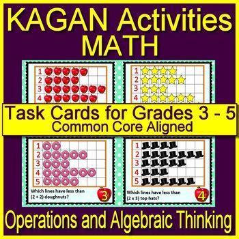 KAGAN Round Table Cooperative Learning Kagan Activity Math Task Cards