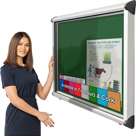 Wonderwall Outdoor Weatherproof Lockable Notice Board Showcase With