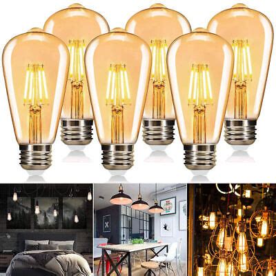 Er Set W E Led Edison Vintage Retro Lampe Gl Hlampe Filament