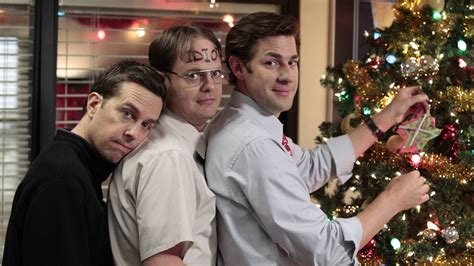 Download The Office Cast Celebrates The Holidays Wallpaper